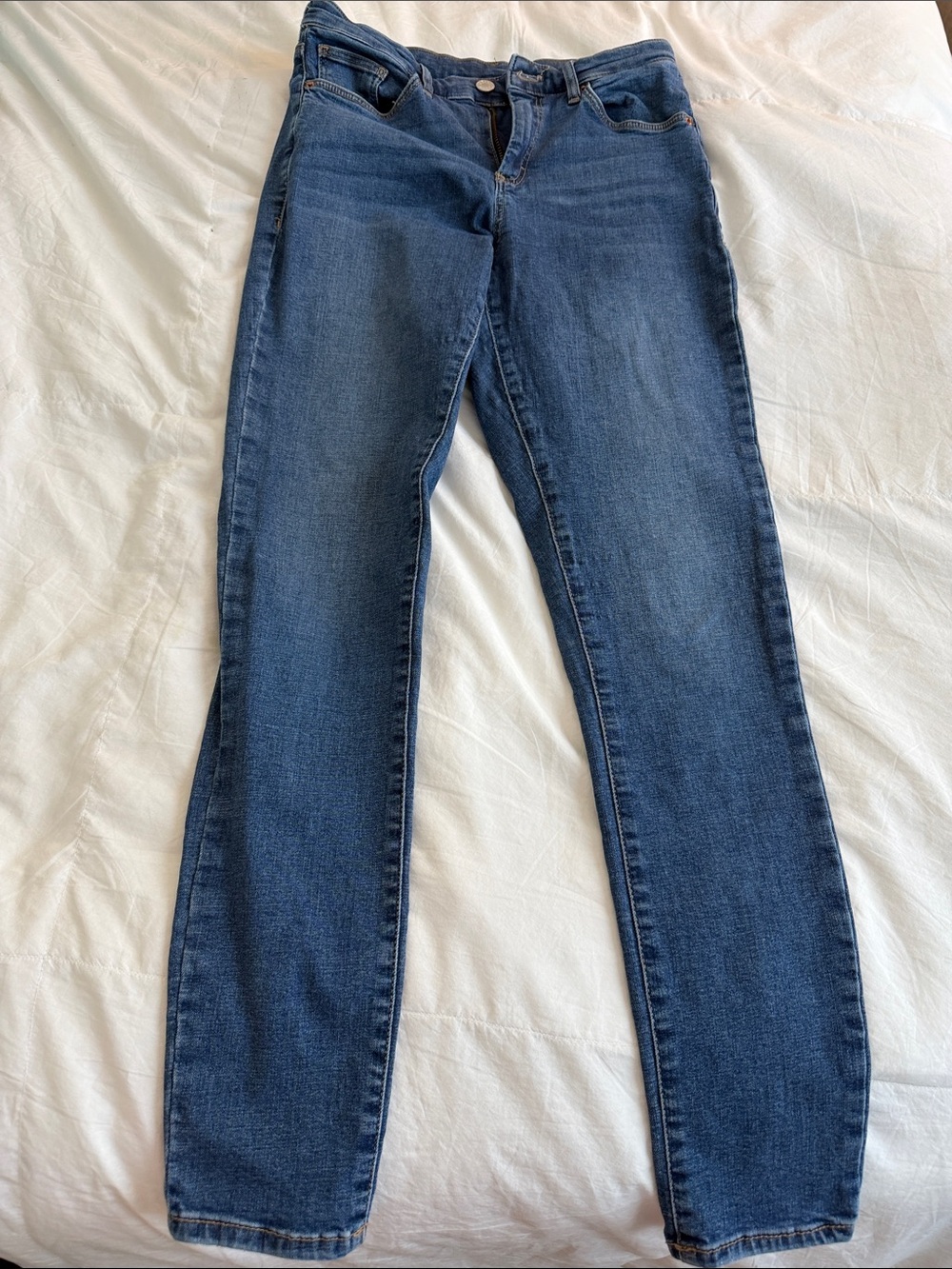 Topshop Dark Blue Skinny Jeans